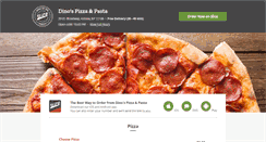 Desktop Screenshot of dinospizzapasta.com