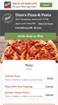 Mobile Screenshot of dinospizzapasta.com
